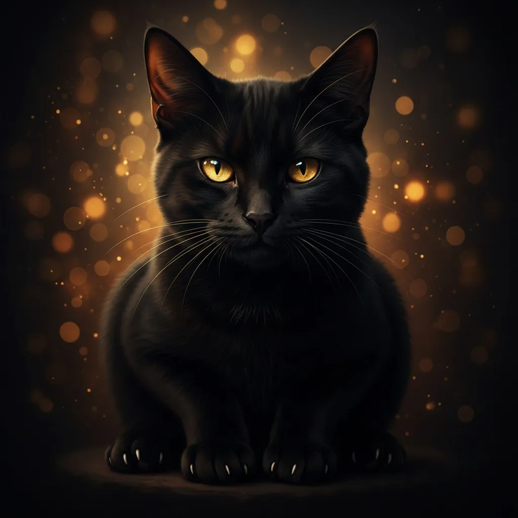 A cat sitting in shadow with an inscrutable expression, showing their mysterious nature