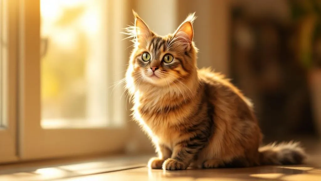 A healthy domestic cat with a shiny coat, representing good parasite protection